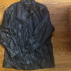 Tannery West Dark Leather Field Jacket